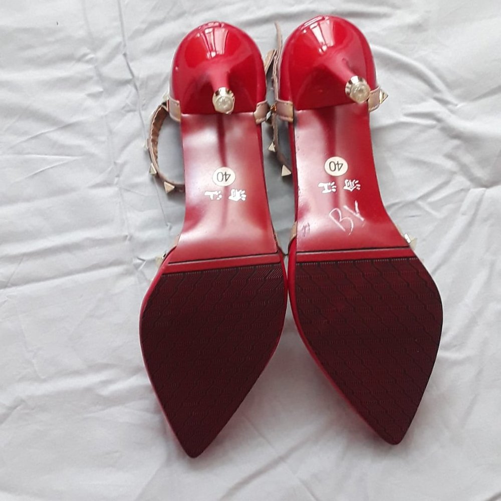 Red Spikey Shoes - Picture 3 of 3